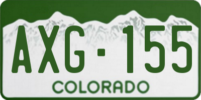 CO license plate AXG155