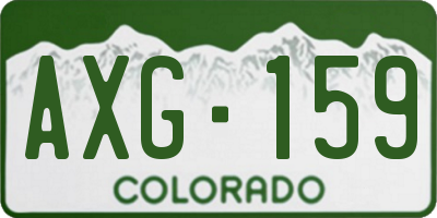 CO license plate AXG159
