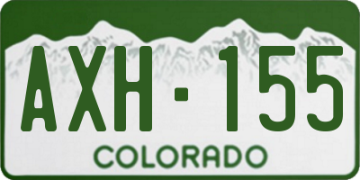CO license plate AXH155