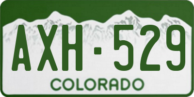 CO license plate AXH529