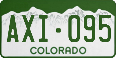 CO license plate AXI095