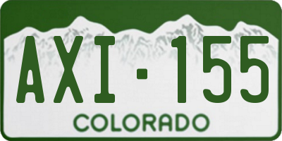CO license plate AXI155
