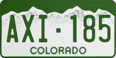 CO license plate AXI185