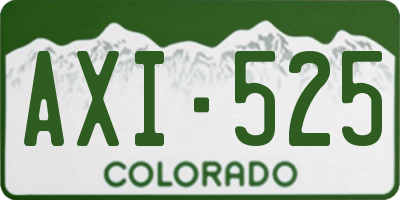 CO license plate AXI525