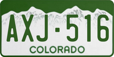 CO license plate AXJ516