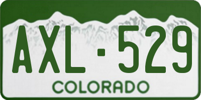 CO license plate AXL529