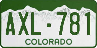 CO license plate AXL781