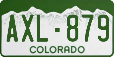 CO license plate AXL879