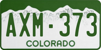 CO license plate AXM373