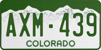 CO license plate AXM439