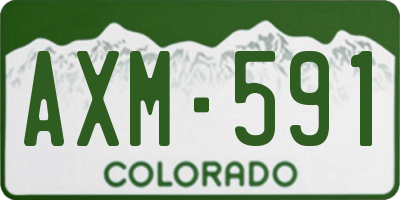 CO license plate AXM591