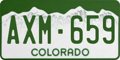 CO license plate AXM659