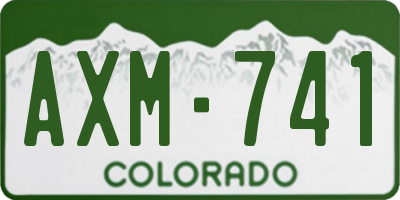 CO license plate AXM741