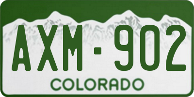 CO license plate AXM902