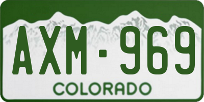 CO license plate AXM969