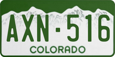 CO license plate AXN516