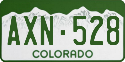 CO license plate AXN528