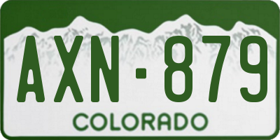 CO license plate AXN879