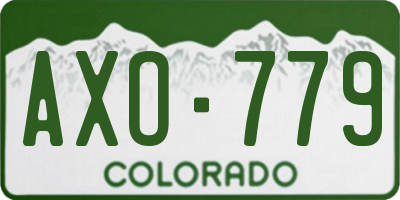 CO license plate AXO779