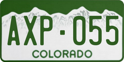 CO license plate AXP055
