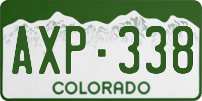 CO license plate AXP338