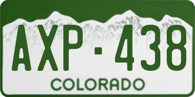 CO license plate AXP438