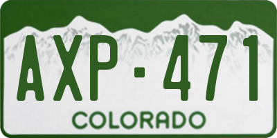 CO license plate AXP471