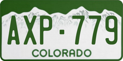 CO license plate AXP779