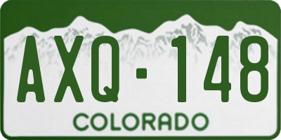 CO license plate AXQ148