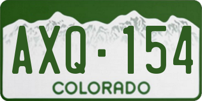 CO license plate AXQ154
