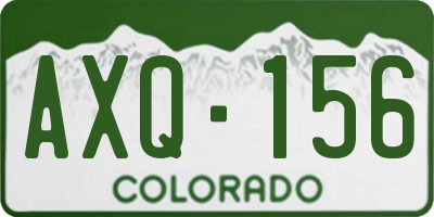 CO license plate AXQ156