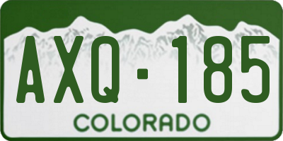 CO license plate AXQ185