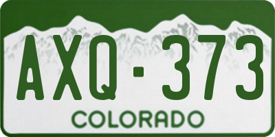 CO license plate AXQ373