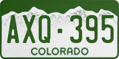 CO license plate AXQ395