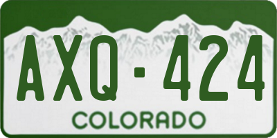 CO license plate AXQ424