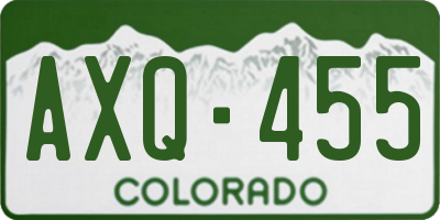 CO license plate AXQ455