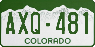 CO license plate AXQ481