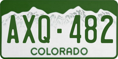 CO license plate AXQ482
