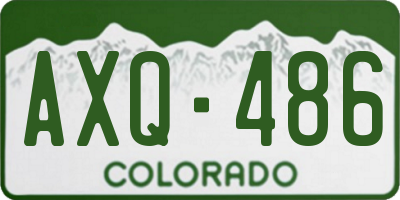 CO license plate AXQ486