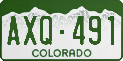 CO license plate AXQ491