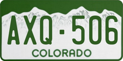 CO license plate AXQ506