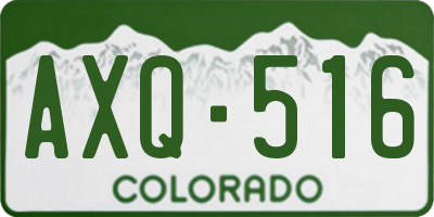 CO license plate AXQ516