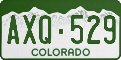 CO license plate AXQ529