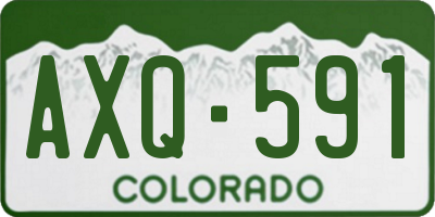 CO license plate AXQ591