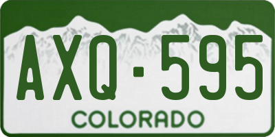 CO license plate AXQ595