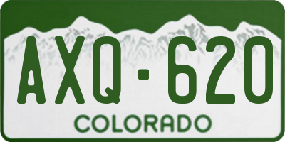 CO license plate AXQ620