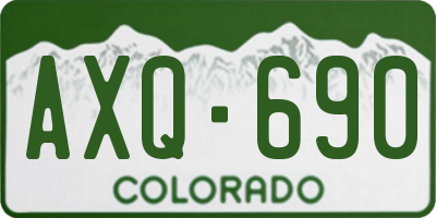 CO license plate AXQ690