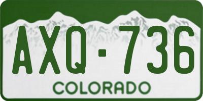 CO license plate AXQ736