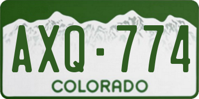 CO license plate AXQ774