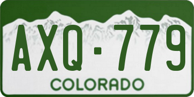 CO license plate AXQ779
